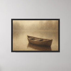 Impressão Em Tela Barco Silencioso em um Lago Misty