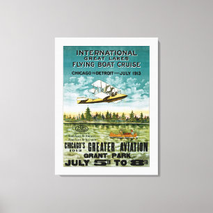 Impressão Em Tela Barco Voador excelente Lagos