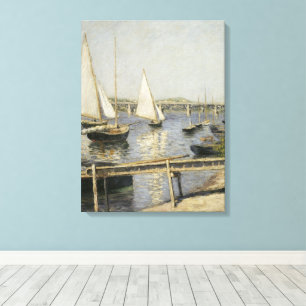 Impressão Em Tela Barcos à vela em Argenteuil por Gustave Caillebott