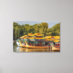 Impressão Em Tela Barcos de Dragão Turísticos Lago Kunming
