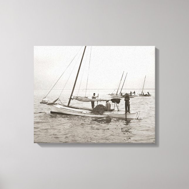 Impressão Em Tela Barcos de Ostras, 1903 (Frente)