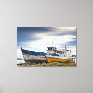 Impressão Em Tela Barcos de pesca