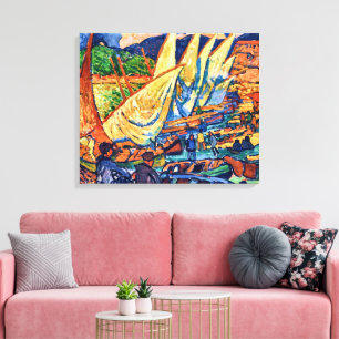 Impressão Em Tela Barcos de Pesca, Collioure   Andre Derain  
