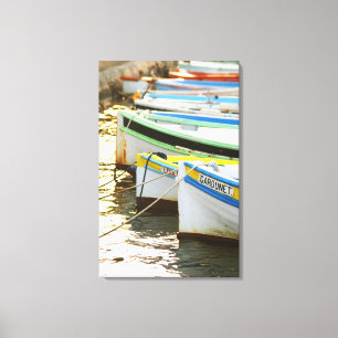 Impressão Em Tela Barcos de pesca tradicionais pintados em