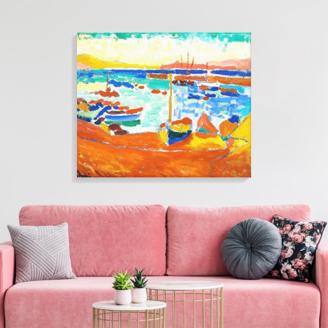 Impressão Em Tela Barcos em Collioure | Andre Derain | (Insitu(Sala de estar))