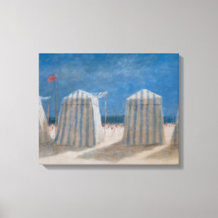 Impressão Em Tela Barracas Brittany 2012 da praia