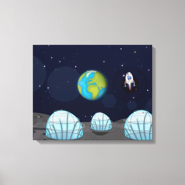 Impressão Em Tela Base lunar (Frente)