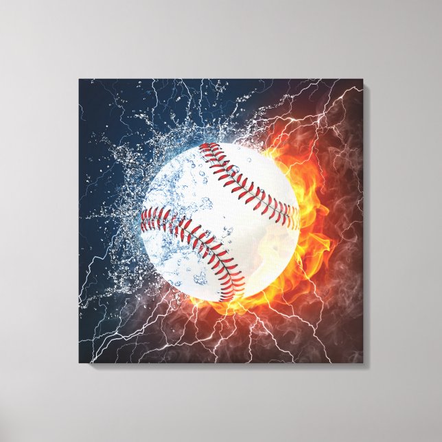 Impressão Em Tela Baseball (Frente)