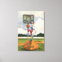 Baseball Pitcher sobre monte por Jay Throckmorton