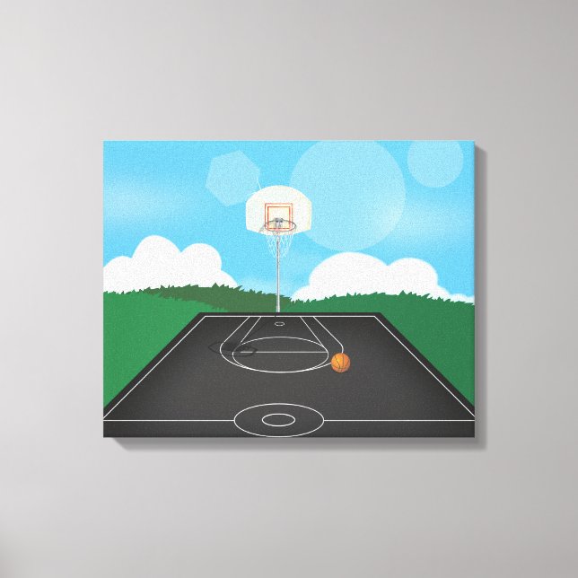 Impressão Em Tela Basquete (Frente)