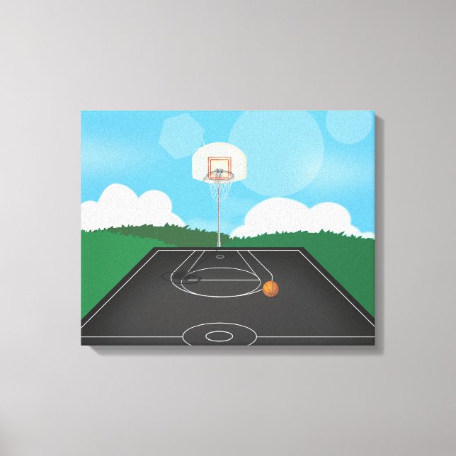 Impressão Em Tela Basquetebol (Frente)