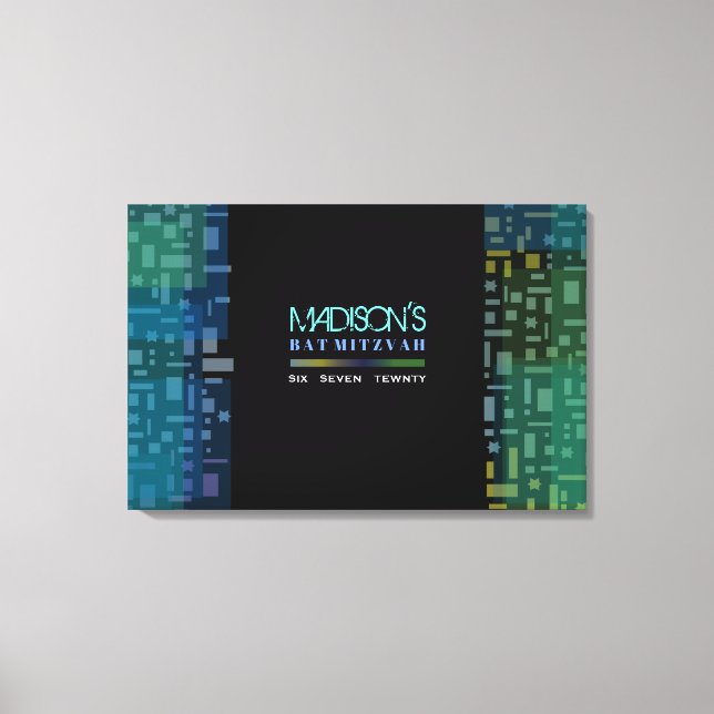 Impressão Em Tela Bat Mitzvah Sign in Conselho (Frente)