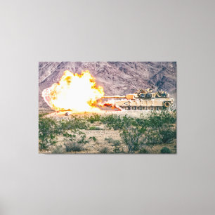 Impressão Em Tela BATALHA - Abrams M1 32x48