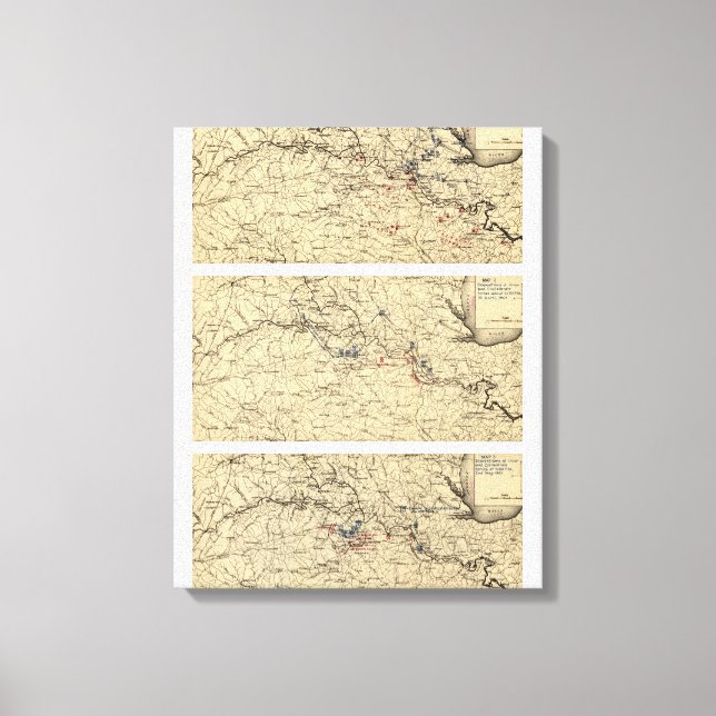 Impressão Em Tela Batalha de Chancellorsville (Frente)