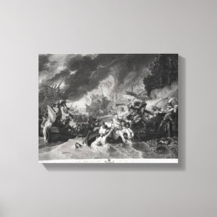 Impressão Em Tela Batalha de Haia, o 29 de maio de 1692