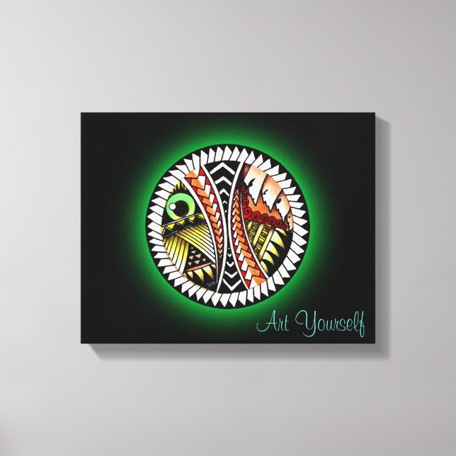 Impressão Em Tela Batalha de Tatto Drawing (Frente)