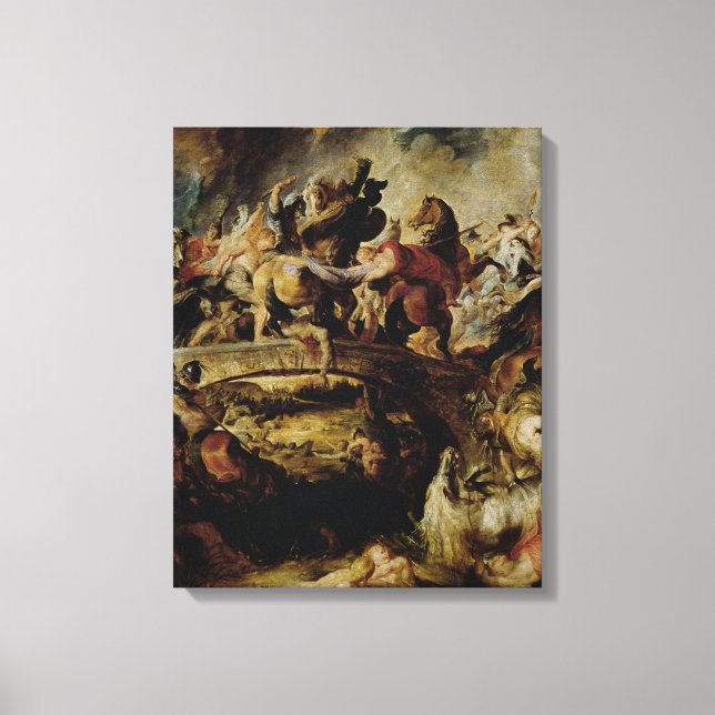 Impressão Em Tela Batalha dos Amazões e Gregos, c.1617 (Frente)