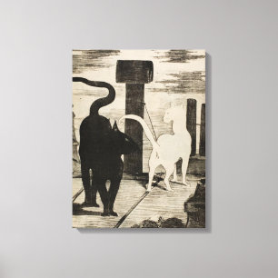 Impressão Em Tela Bate-papos de Le Rendez-vous DES do ~ de Edouard