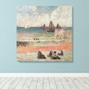 Impressão Em Tela Bathing Dieppe de Paul Gauguin