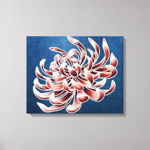 Impressão Em Tela Batik Chrysanthemum