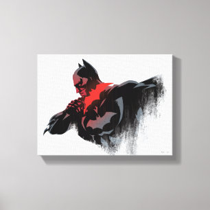 Impressão Em Tela Batman Batarang Carmesim