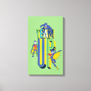 Impressão Em Tela Batman Equipe Acima