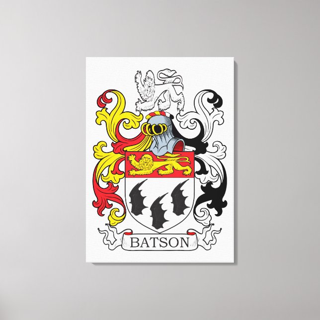 Impressão Em Tela Batson Family Crest (Frente)