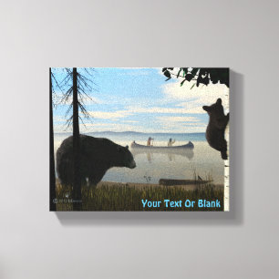 Impressão Em Tela Beach Bears