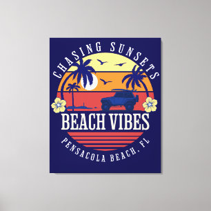 Impressão Em Tela Beach Vibes Pensacola Beach, FL