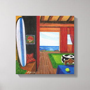 Impressão Em Tela Beach View No Havaí