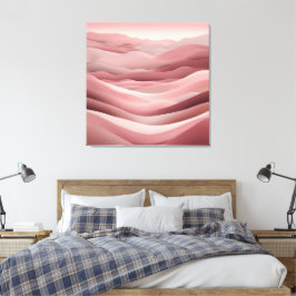 Impressão Em Tela Beachy Pink AI art
