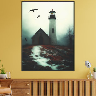 Impressão Em Tela "Beacon da Solidão em Mist"