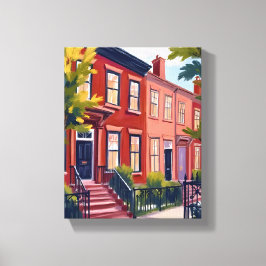 Impressão Em Tela Beacon Street Boston Massachusetts Painting