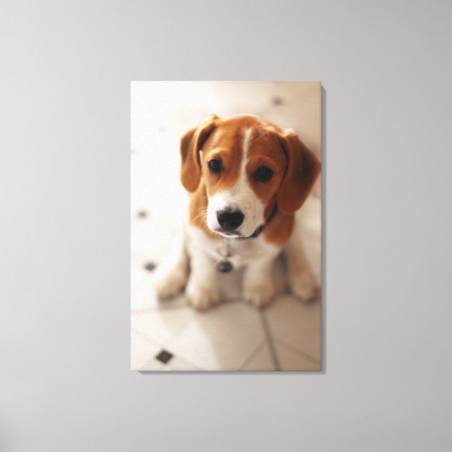 Impressão Em Tela Beagle Puppy 2 (Frente)