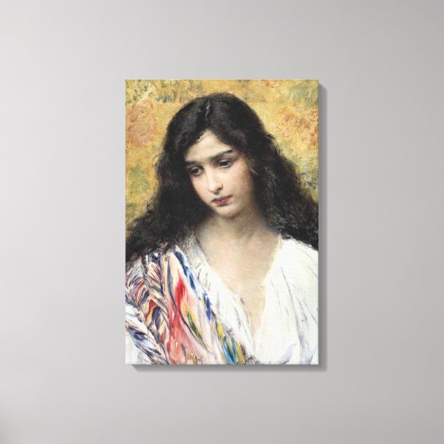 Impressão Em Tela Beauty Russa (por Konstantin Makovsky) (Frente)