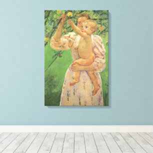 Impressão Em Tela Bebê Alcançando uma Maçã por Mary Cassatt