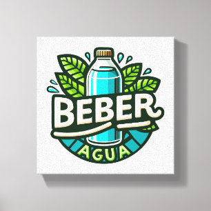 Impressão Em Tela Beber agua