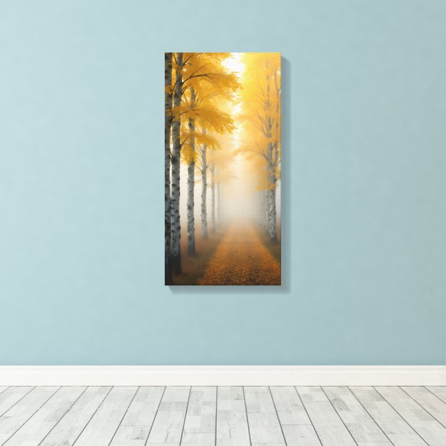 Impressão Em Tela Beco da árvore de aves (Insitu(piso de madeira))