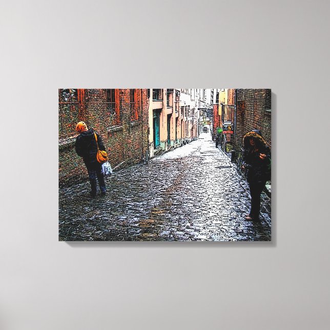 Impressão Em Tela Beco de pastilha (Frente)