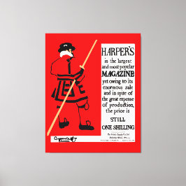 Impressão Em Tela Beefeater da Revista do poster vintage Harper