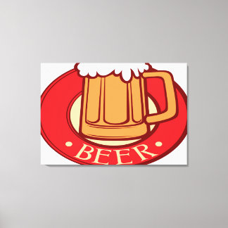 Impressão Em Tela Beer Emblem