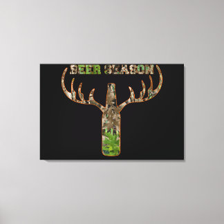 Impressão Em Tela Beer Season Hunter Gift Para Hunter