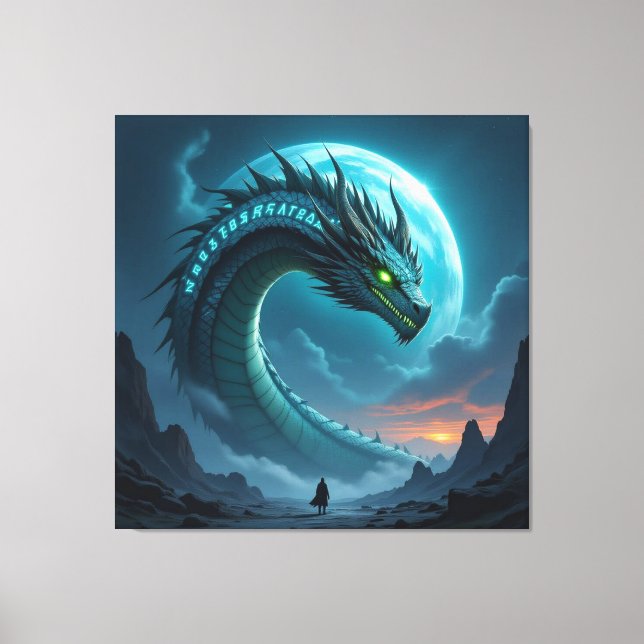 Impressão Em Tela Begegnung mit dem Himmelsdrachen (Frente)