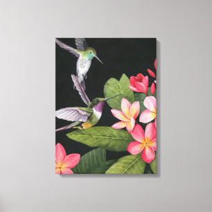 Impressão Em Tela Beijos da Plumeria