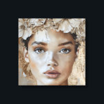 Impressão Em Tela Bela moda modelo de moda Floral Retrato Arte<br><div class="desc">Elevem sua decoração caseira com esta impressionante "Bela moda modelo de moda Floral Retrait Art Canvas Print." Esta elegante peça de arte de tela quadrada mostra um retrato contemporâneo de uma jovem, meticulosamente trabalhada para capturar sua elegância e graça. O fundo bege suave melhora a delicada estética da pintura, fazer-a...</div>