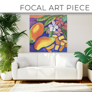 Impressão Em Tela Bela pintura floral tropical arte tela pri