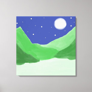 Impressão Em Tela bela pintura paisagística