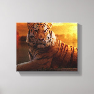 Impressão Em Tela Bela Tigre