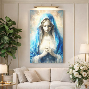 Impressão Em Tela Bela Virgem Maria