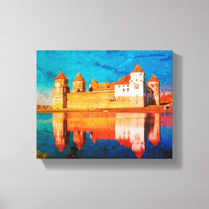 Impressão Em Tela Belarus Bielorrússia Mir Castle Castelo de Mir Arq
